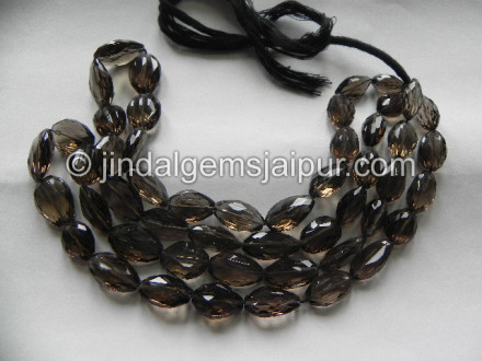 Smokey Concave Cut Nuggets Shape Beads